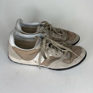 Saucony Bullet S1943-103 Womens Sz 38.5 US 7.5 Retro Beige Running Shoes Bullet